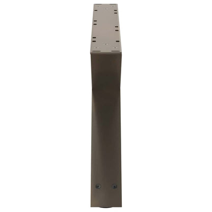 vidaXL Couchtischbeine 2 Stk. Naturstahl 70x(30-31,3) cm Stahl