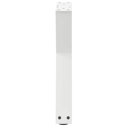vidaXL Couchtischbeine 2 Stk. Weiß 28x(42-43,3) cm Stahl