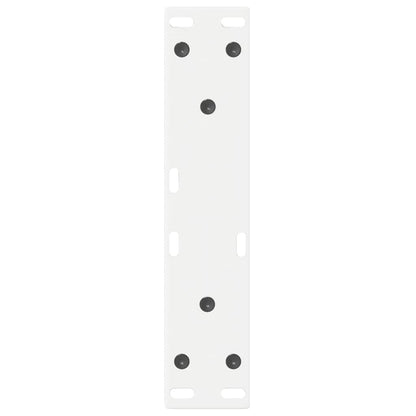 vidaXL Couchtischbeine 2 Stk. Weiß 28x(42-43,3) cm Stahl