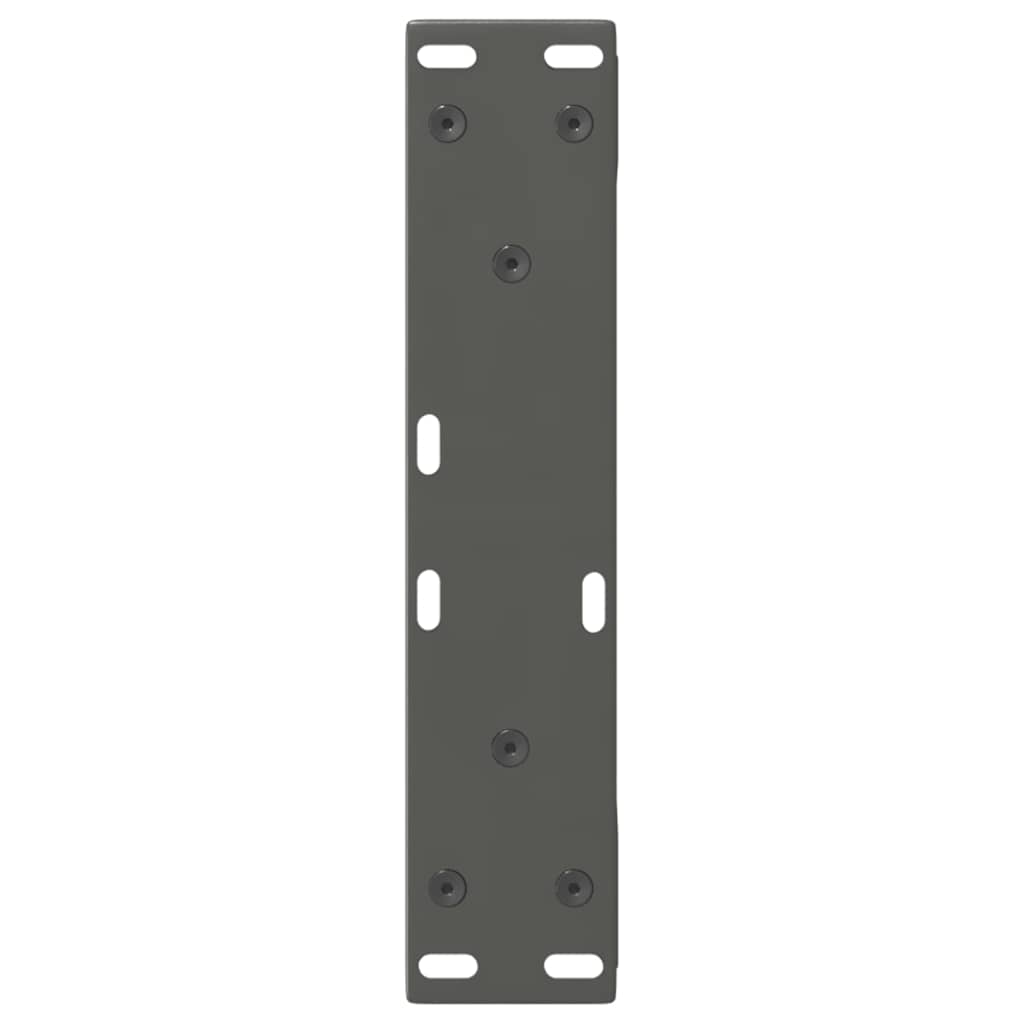 vidaXL Couchtischbeine 2 Stk. Anthrazit 28x(42-43,3) cm Stahl