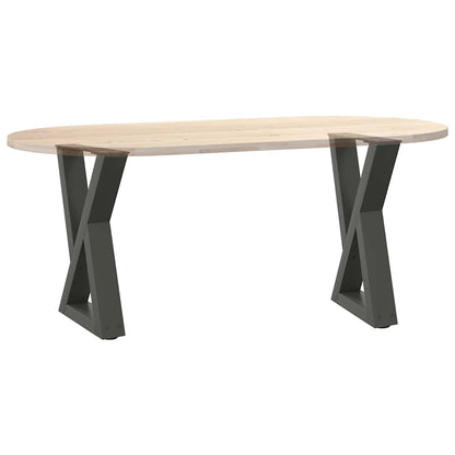 vidaXL Couchtischbeine 2 Stk. Anthrazit 28x(42-43,3) cm Stahl