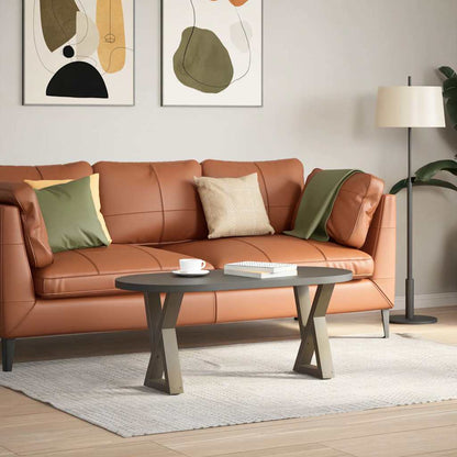vidaXL Couchtischbeine 2 Stk. Naturstahl 28x(42-43,3) cm Stahl