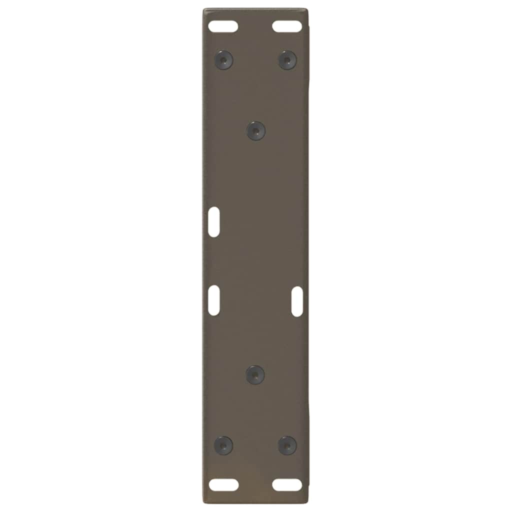 vidaXL Couchtischbeine 2 Stk. Naturstahl 28x(42-43,3) cm Stahl