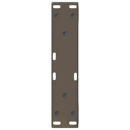 vidaXL Couchtischbeine 2 Stk. Naturstahl 28x(42-43,3) cm Stahl