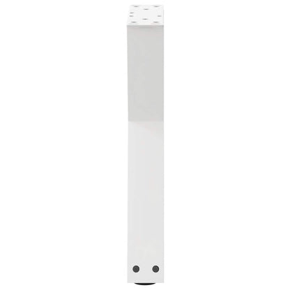 vidaXL Couchtischbeine 2 Stk. Weiß 38x(42-43,3) cm Stahl