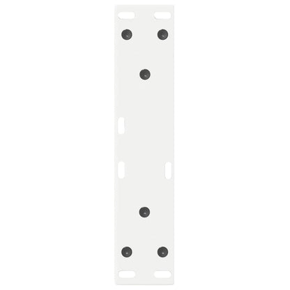 vidaXL Couchtischbeine 2 Stk. Weiß 38x(42-43,3) cm Stahl