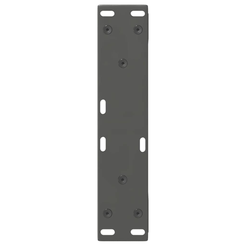 vidaXL Couchtischbeine 2 Stk. Anthrazit 38x(42-43,3) cm Stahl
