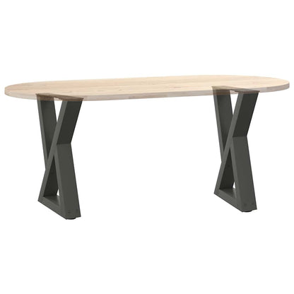 vidaXL Couchtischbeine 2 Stk. Anthrazit 38x(42-43,3) cm Stahl
