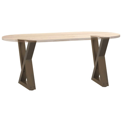 vidaXL Couchtischbeine 2 Stk. Naturstahl 38x(42-43,3) cm Stahl