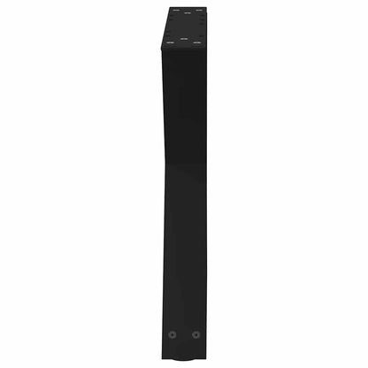 vidaXL Couchtischbeine 2 Stk. Schwarz 50x(42-43,3) cm Stahl