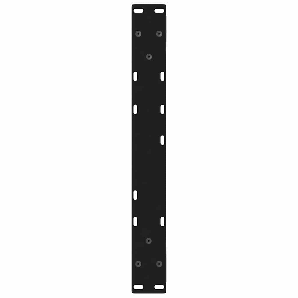 vidaXL Couchtischbeine 2 Stk. Schwarz 50x(42-43,3) cm Stahl