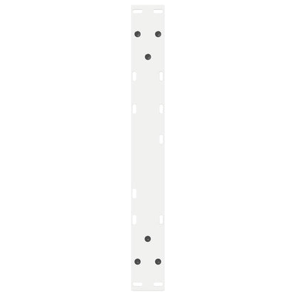 vidaXL Couchtischbeine 2 Stk. Weiß 50x(42-43,3) cm Stahl