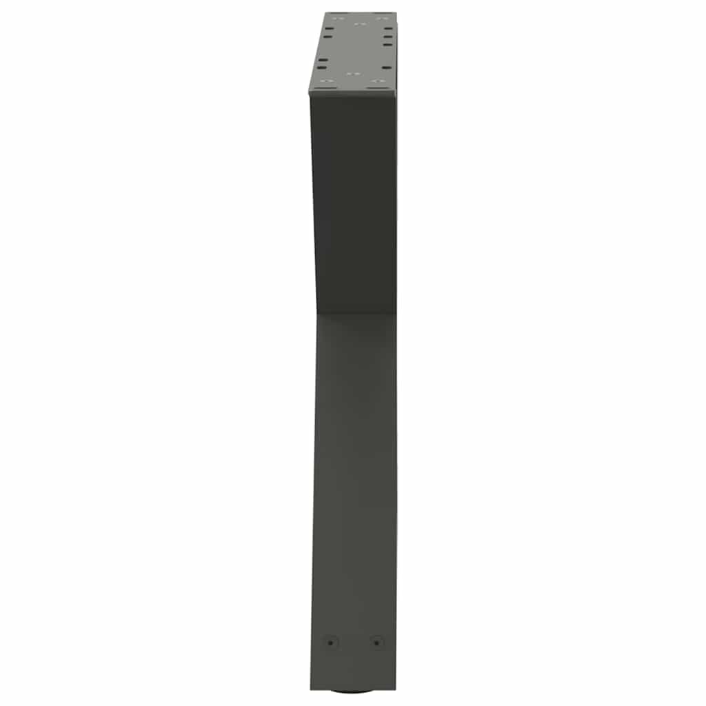 vidaXL Couchtischbeine 2 Stk. Anthrazit 50x(42-43,3) cm Stahl