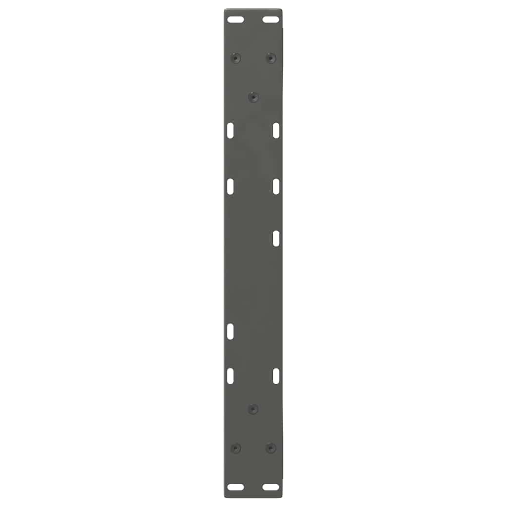 vidaXL Couchtischbeine 2 Stk. Anthrazit 50x(42-43,3) cm Stahl