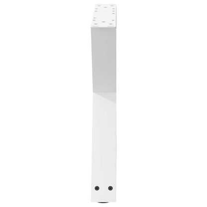 vidaXL Couchtischbeine 2 Stk. Weiß 60x(42-43,3) cm Stahl