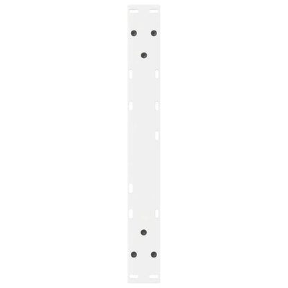 vidaXL Couchtischbeine 2 Stk. Weiß 60x(42-43,3) cm Stahl