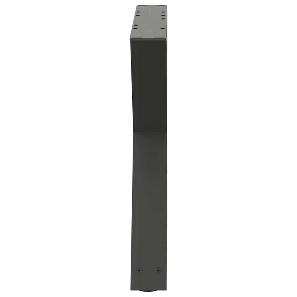 vidaXL Couchtischbeine 2 Stk. Anthrazit 60x(42-43,3) cm Stahl