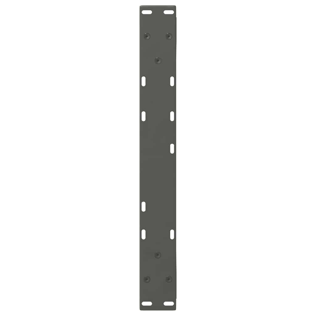 vidaXL Couchtischbeine 2 Stk. Anthrazit 60x(42-43,3) cm Stahl