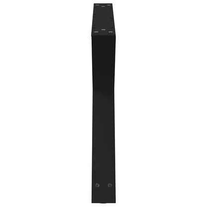 vidaXL Couchtischbeine 2 Stk. Schwarz 70x(42-43,3) cm Stahl
