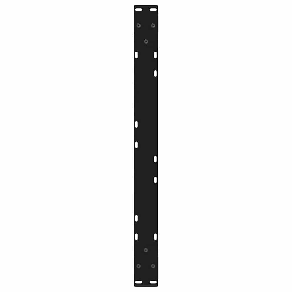 vidaXL Couchtischbeine 2 Stk. Schwarz 70x(42-43,3) cm Stahl