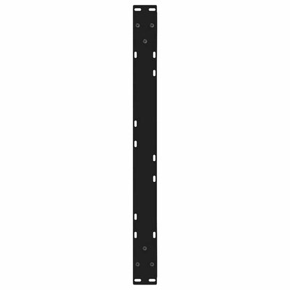 vidaXL Couchtischbeine 2 Stk. Schwarz 70x(42-43,3) cm Stahl