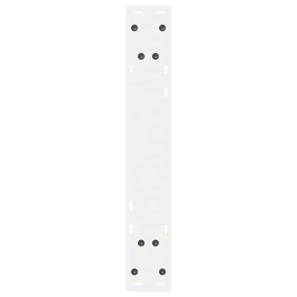 vidaXL Esstisch Beine 2 Stk. Weiß 50x(72-73,3) cm Stahl