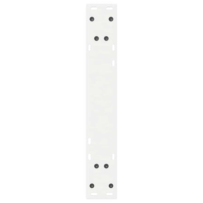 vidaXL Esstisch Beine 2 Stk. Weiß 50x(72-73,3) cm Stahl