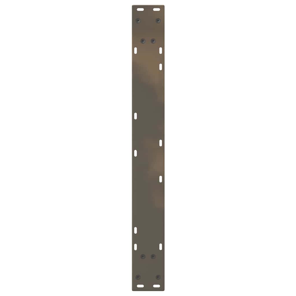 vidaXL Esstisch Beine 2 Stück Naturstahl 70x(72-73,3) cm Stahl