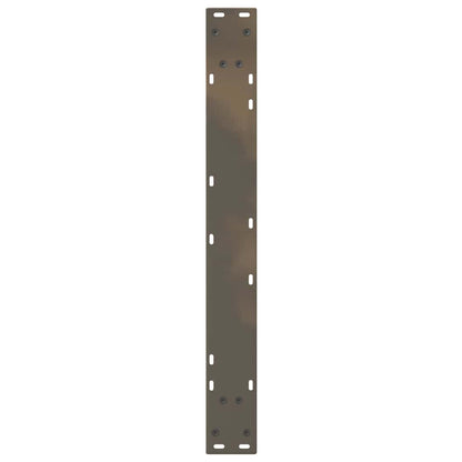 vidaXL Esstisch Beine 2 Stück Naturstahl 70x(72-73,3) cm Stahl