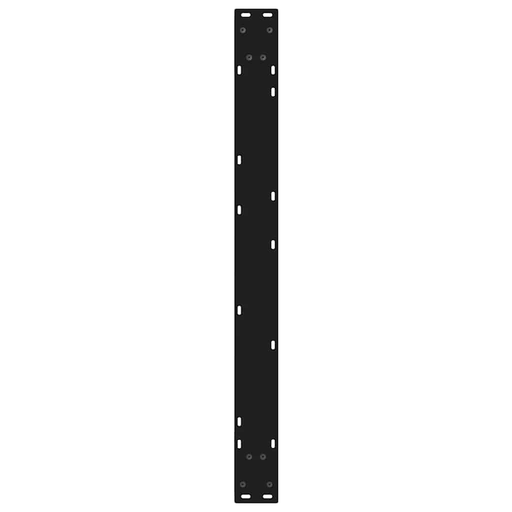 vidaXL Esstisch Beine 2 Stück Schwarz 90x(72-73,3) cm Stahl