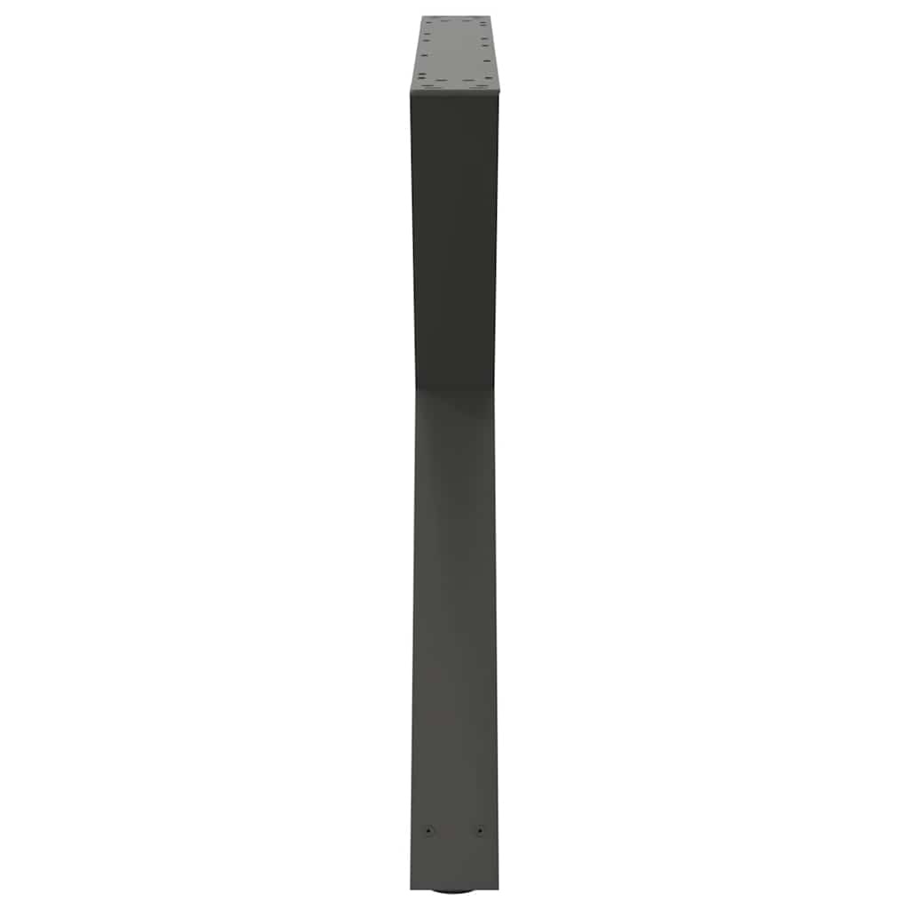 vidaXL Esstisch Beine 2 Stück Anthrazit 90x(72-73,3) cm Stahl