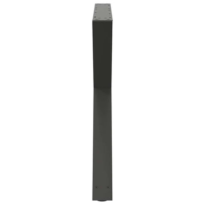 vidaXL Esstisch Beine 2 Stück Anthrazit 90x(72-73,3) cm Stahl