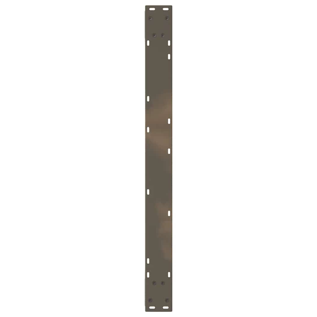 vidaXL Esstisch Beine 2 Stück Naturstahl 90x(72-73,3) cm Stahl
