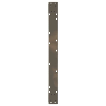 vidaXL Esstisch Beine 2 Stück Naturstahl 90x(72-73,3) cm Stahl