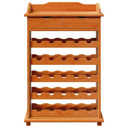 Weinregal Braun 58 x 28 x 90 cm Massives Kiefernholz