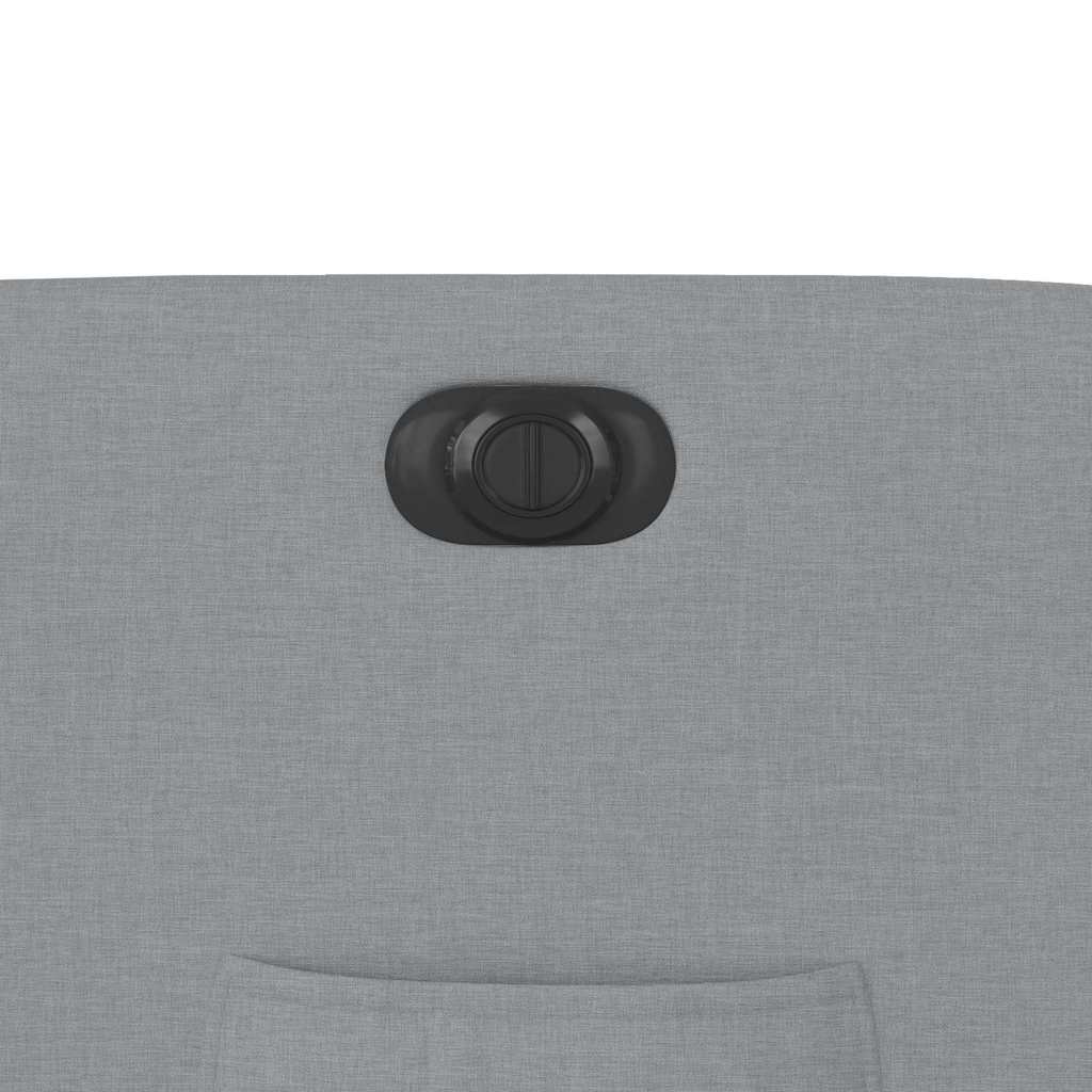 vidaXL Fauteuil relax électrique Gris clair Tissu