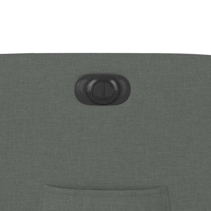 vidaXL Fauteuil relax électrique en tissu gris foncé