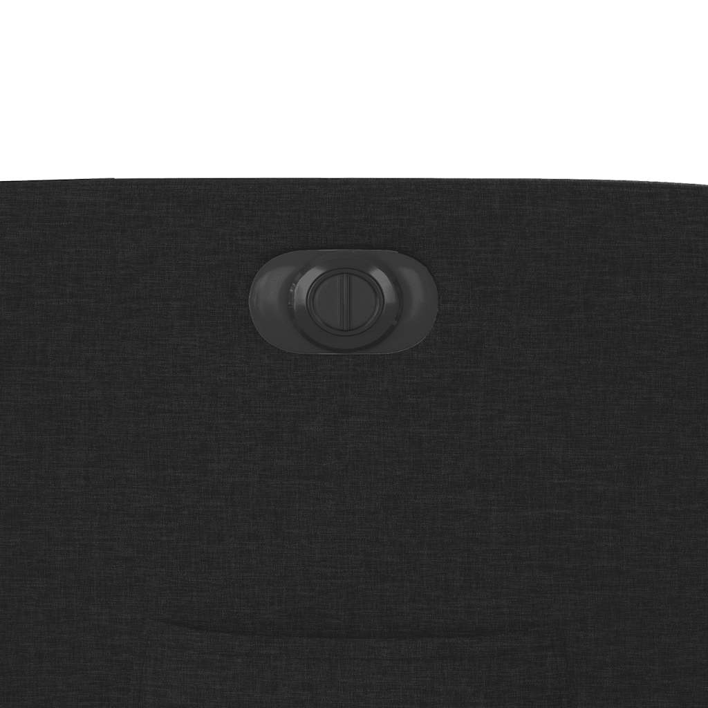 vidaXL Fauteuil relax électrique noir en tissu