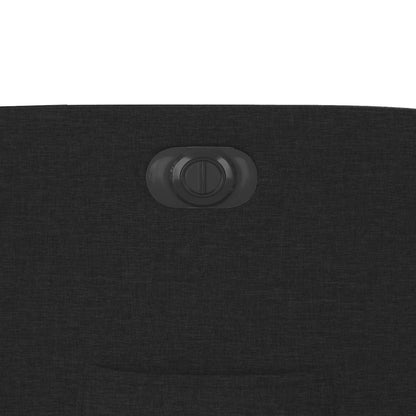 vidaXL Fauteuil relax électrique noir en tissu