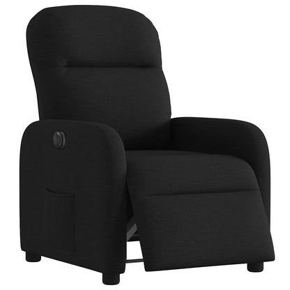 vidaXL Fauteuil relax électrique noir en tissu