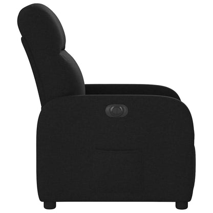 vidaXL Fauteuil relax électrique noir en tissu