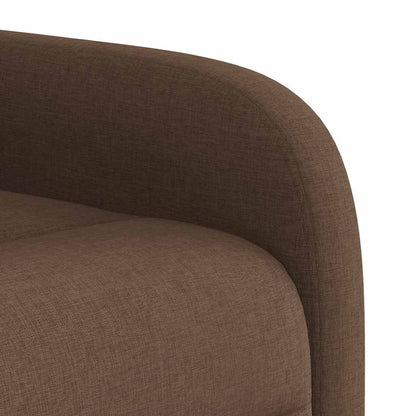 vidaXL Fauteuil de Relaxation Électrique Marron Tissu