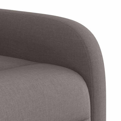 vidaXL Fauteuil relax électrique tissu taupe