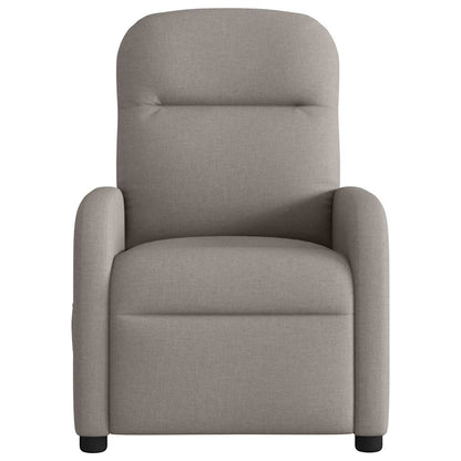 vidaXL Fauteuil relax électrique tissu taupe