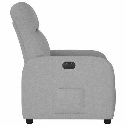 vidaXL Relaxsessel Elektrisch Wolkengrau Stoff
