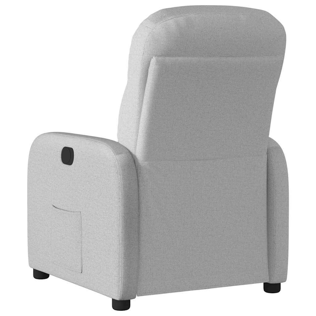 vidaXL Relaxsessel Elektrisch Wolkengrau Stoff