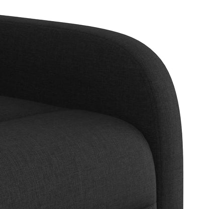 vidaXL Fauteuil de massage électrique Noir Tissu