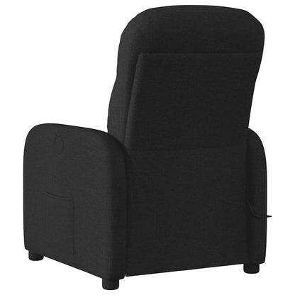 vidaXL Fauteuil de massage électrique Noir Tissu
