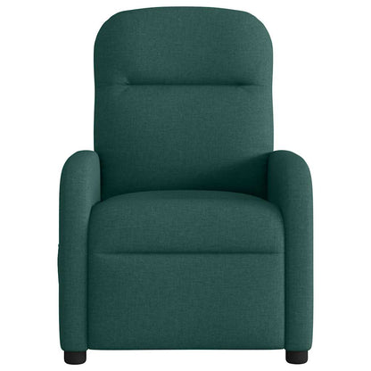 vidaXL Massagesessel Elektrisch Dunkelgrün Stoff