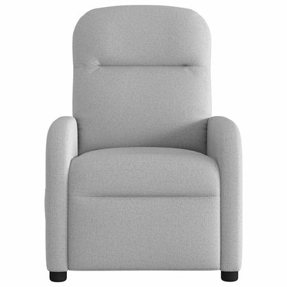 vidaXL Massagesessel Elektrisch Wolkengrau Stoff